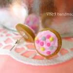 Kawaii Frosted Cookie Ear Studs