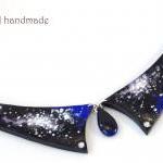 Hand Painted Galaxy Collar Necklace